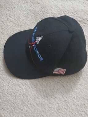 COLLECTORS ITEM, Donald Trump Space Force Cap, CF CALI-FAME, Black, Blue & Red